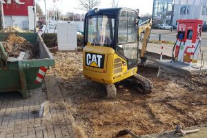 Parkplatz Baggerarbeiten