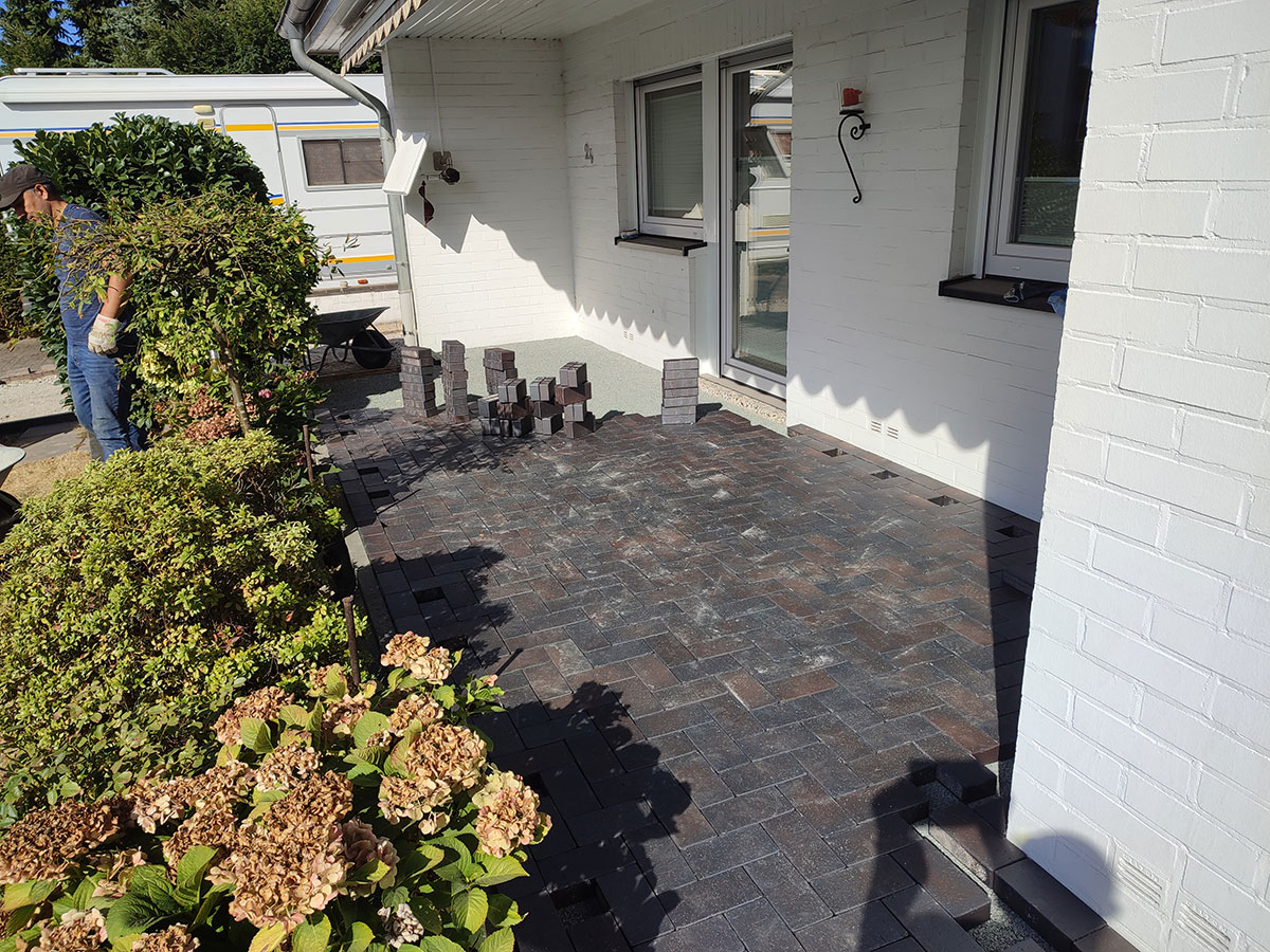 Terrassenbau Bremen-Arbergen - Terrasse pflastern